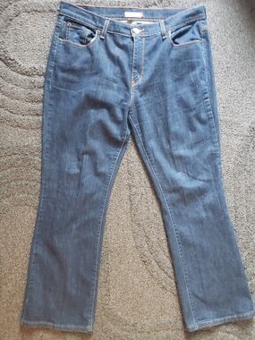 Vintage Levi's 515 Bootcut Women's Size 14 Short Jeans Blue Denim Made In Mexico